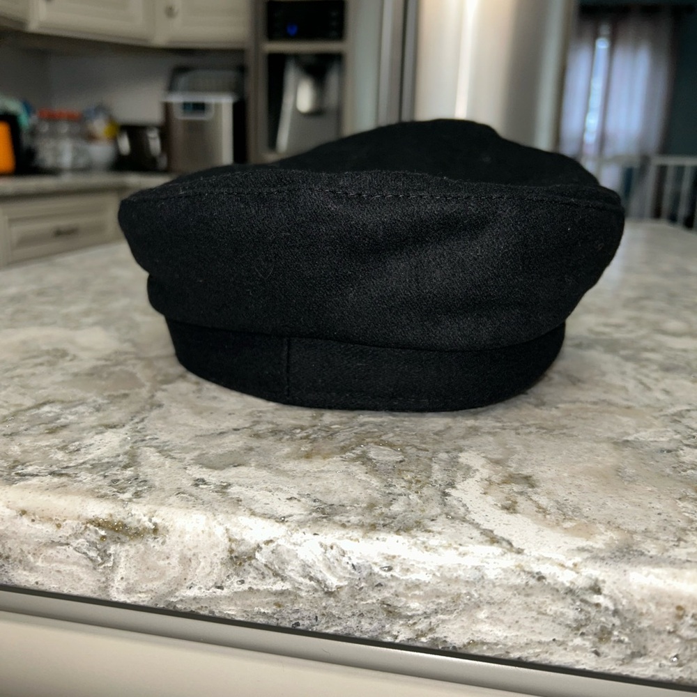 Black Cap with Rhinestone Band - Picture 4 of 4